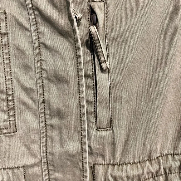 Madewell Fleet Utility Jacket Size XS Green Full Zipper Adjustable Waist - Picture 10 of 13